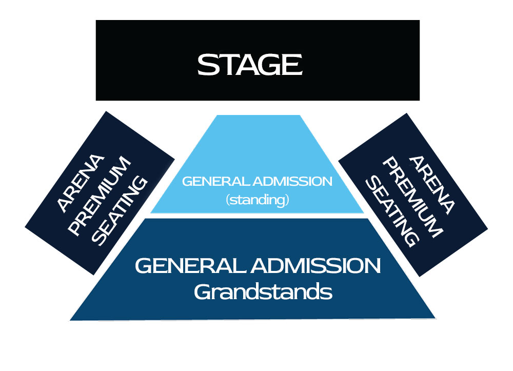 Concert seating chart.