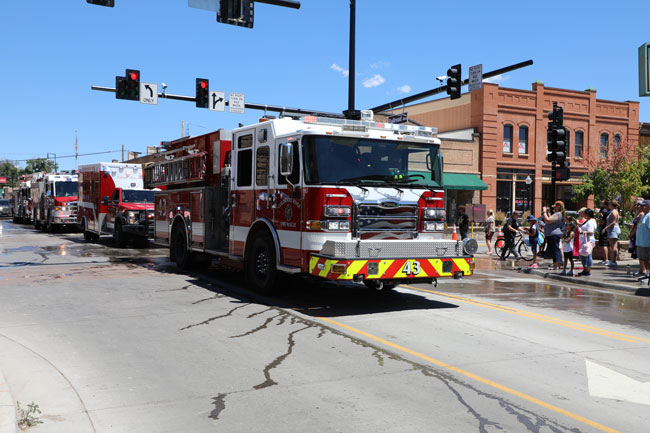 fire truck in street