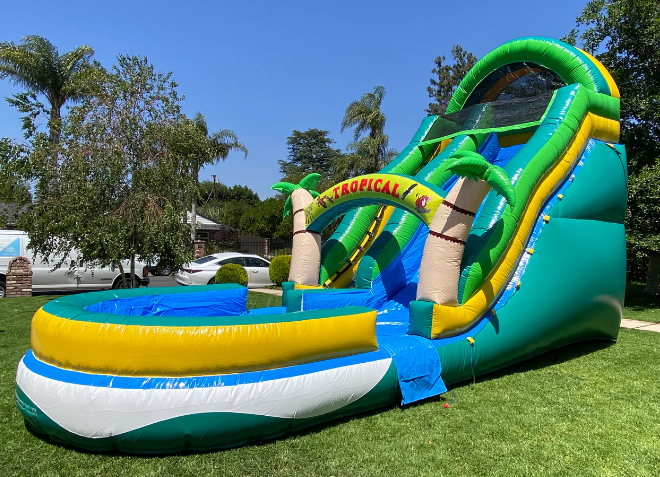 Cowboy cove inflatable water slide