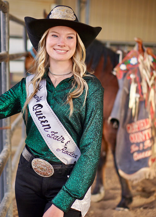 Garfield County Fair and Rodeo queen Reagan Lenard
